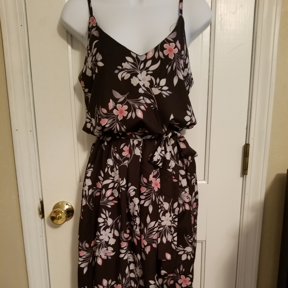 Beautiful black flower printed dress